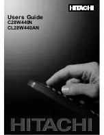 Hitachi C28W440N User Manual предпросмотр