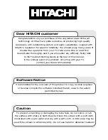 Preview for 2 page of Hitachi C28WF530N User Manual