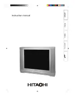 Hitachi C29-F800 Instruction Manual preview