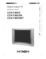 Preview for 1 page of Hitachi C29-F880 Instruction Manual