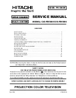 Hitachi C43-FD5000 Service Manual preview