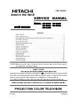 Hitachi C43-FD8000 Service Manual preview