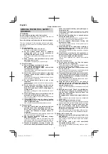 Предварительный просмотр 2 страницы Hitachi CB 18DBL Handling Instructions Manual