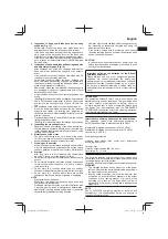 Предварительный просмотр 9 страницы Hitachi CB 18DBL Handling Instructions Manual