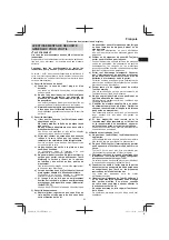 Предварительный просмотр 23 страницы Hitachi CB 18DBL Handling Instructions Manual