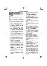 Предварительный просмотр 34 страницы Hitachi CB 18DBL Handling Instructions Manual