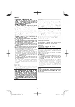 Предварительный просмотр 64 страницы Hitachi CB 18DBL Handling Instructions Manual