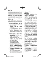 Предварительный просмотр 118 страницы Hitachi CB 18DBL Handling Instructions Manual