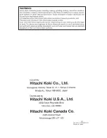 Предварительный просмотр 32 страницы Hitachi CB 75F Instruction Manual