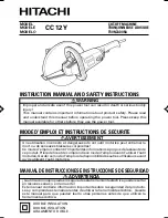 Hitachi CC 12Y Instruction Manual preview