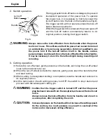 Предварительный просмотр 12 страницы Hitachi CC 14 Instruction Manual And Safety Instructions