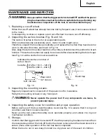 Предварительный просмотр 15 страницы Hitachi CC 14 Instruction Manual And Safety Instructions