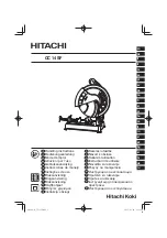 Hitachi CC 14SF Handling Instructions Manual preview