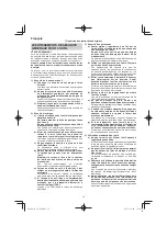 Preview for 14 page of Hitachi CC 14SF Handling Instructions Manual