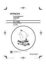 Hitachi CC 16SA Handling Instructions Manual preview