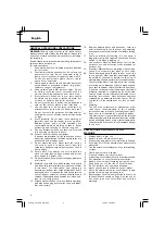 Предварительный просмотр 4 страницы Hitachi CC 16SA Handling Instructions Manual