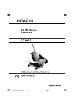 Hitachi CC 16SB Handling Instructions Manual preview