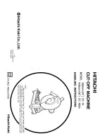 Предварительный просмотр 1 страницы Hitachi CC14-355mm Handling Instructions Manual