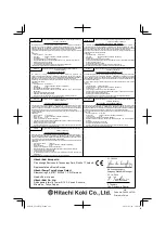 Предварительный просмотр 128 страницы Hitachi CD 36DAL Handling Instructions Manual