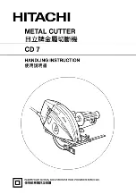 Hitachi CD 7 Handling Instructions Manual preview