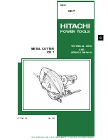 Предварительный просмотр 1 страницы Hitachi CD 7 Technical Data And Service Manual