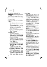 Предварительный просмотр 8 страницы Hitachi CE 16SA Handling Instructions Manual
