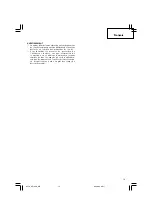 Предварительный просмотр 15 страницы Hitachi CE 16SA Handling Instructions Manual