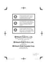 Предварительный просмотр 52 страницы Hitachi CE 18DSL Instruction Manual