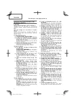 Предварительный просмотр 8 страницы Hitachi CG 10DL Handling Instructions Manual