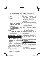 Предварительный просмотр 9 страницы Hitachi CG 10DL Handling Instructions Manual
