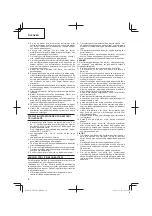 Предварительный просмотр 10 страницы Hitachi CG 10DL Handling Instructions Manual