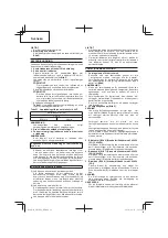 Preview for 12 page of Hitachi CG 10DL Handling Instructions Manual