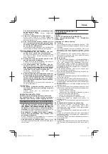 Предварительный просмотр 19 страницы Hitachi CG 10DL Handling Instructions Manual