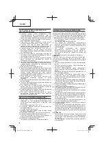 Предварительный просмотр 40 страницы Hitachi CG 10DL Handling Instructions Manual