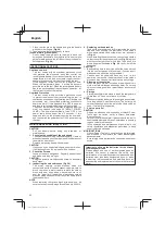 Предварительный просмотр 22 страницы Hitachi CG 14DSDL Handling Instructions Manual