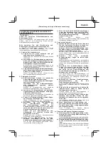 Предварительный просмотр 25 страницы Hitachi CG 14DSDL Handling Instructions Manual