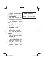 Предварительный просмотр 63 страницы Hitachi CG 14DSDL Handling Instructions Manual