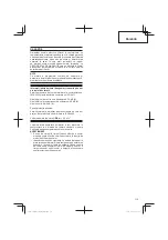 Предварительный просмотр 115 страницы Hitachi CG 14DSDL Handling Instructions Manual