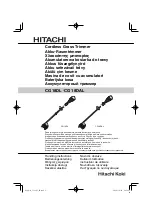 Hitachi CG 18DAL Handling Instructions Manual preview