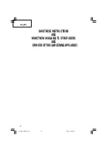 Предварительный просмотр 10 страницы Hitachi CG 18DSDL Safety Instructions And Instruction Manual