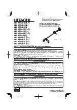 Hitachi CG 22 EAD (SL) Safety Instructions And Instruction Manual предпросмотр