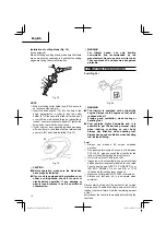 Предварительный просмотр 12 страницы Hitachi CG 22 EAD (SL) Safety Instructions And Instruction Manual