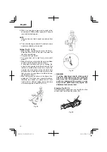 Preview for 14 page of Hitachi CG 22 EAD (SL) Safety Instructions And Instruction Manual