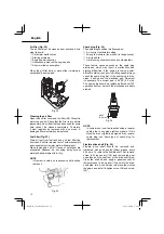 Предварительный просмотр 16 страницы Hitachi CG 22 EAD (SL) Safety Instructions And Instruction Manual