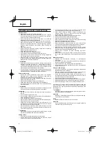 Preview for 8 page of Hitachi CG 22EAB (L) Handling Instructions Manual