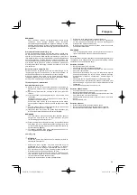 Preview for 29 page of Hitachi CG 22EAB (L) Handling Instructions Manual