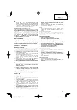 Preview for 37 page of Hitachi CG 22EAB (L) Handling Instructions Manual