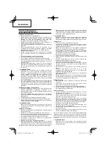 Preview for 40 page of Hitachi CG 22EAB (L) Handling Instructions Manual