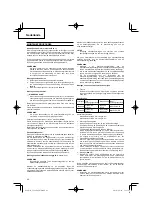 Preview for 42 page of Hitachi CG 22EAB (L) Handling Instructions Manual