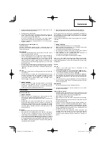 Preview for 43 page of Hitachi CG 22EAB (L) Handling Instructions Manual